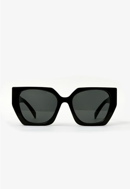 Dramatic Oversized Cateye Sunglasses