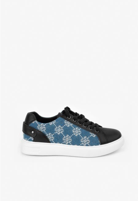 Embroidered Monogram Sneakers