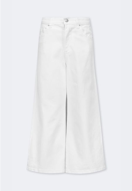 Solid Denim Pants
