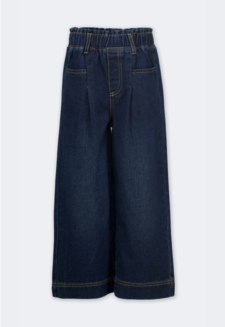 Wide Leg Denim Pants