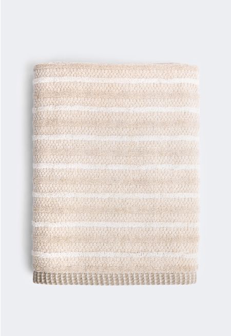 COTTON & LINEN DOBBY BATH TOWEL