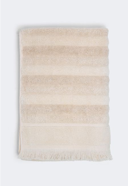 COTTON & LINEN WITH FRINGE HAND TOWEL