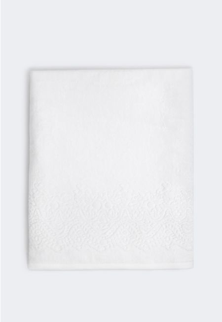 VELOUR JACQUARD BATH TOWEL