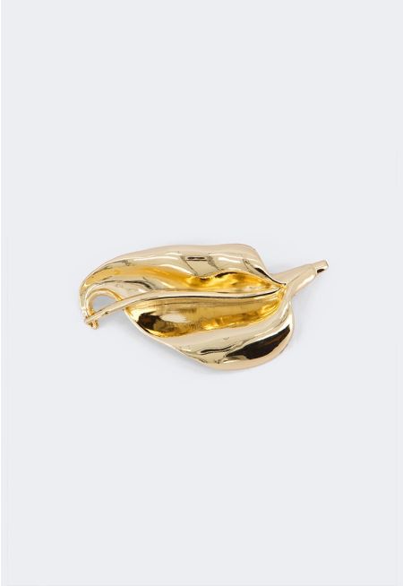 Leaf gold Brooch