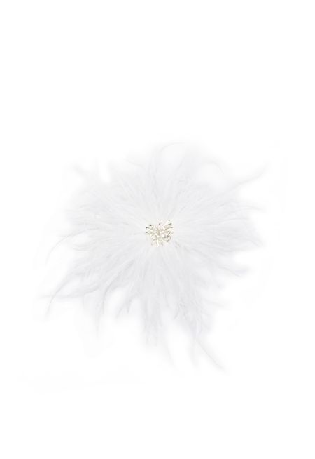 Solid Feather Crystal Stud Clip  -Sale