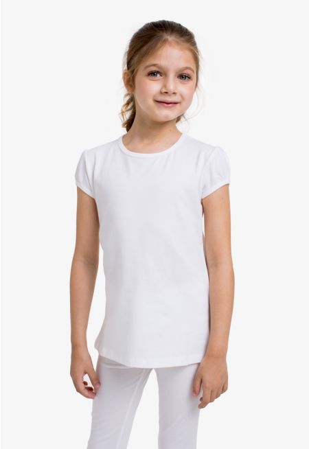 Bell Sleeves Solid T Shirt