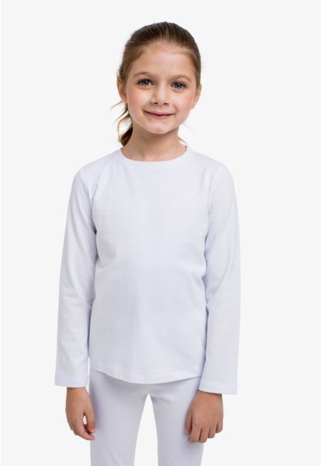 Long Sleeves Solid T Shirt