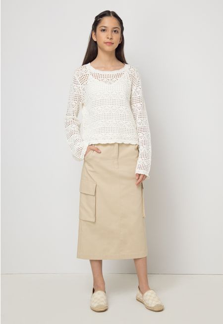 Solid Cargo Skirt 