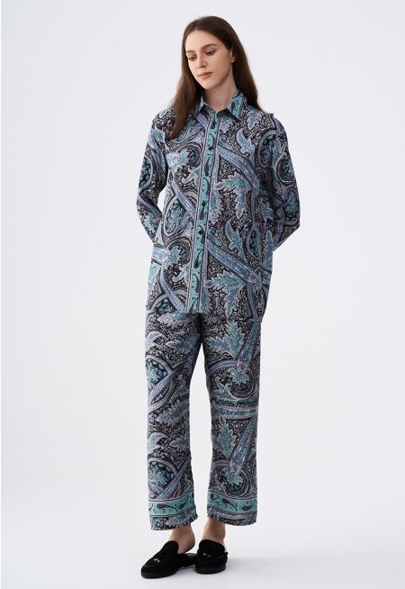 Printed Elasticated Waist Trouser