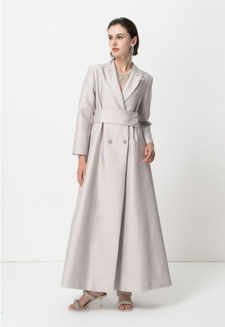 Single Tone Embellished Crystal Jacket