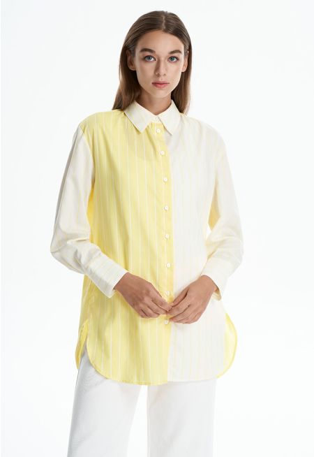 Classic Linen Striped Shirt -Sale