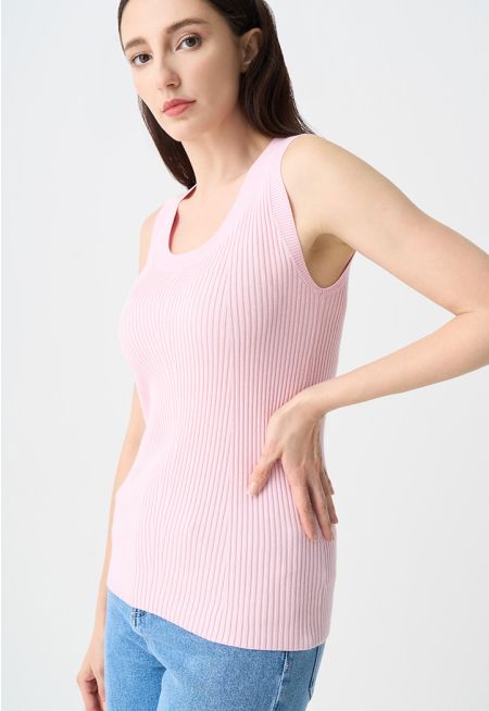 Round Neck Sleeveless Top 