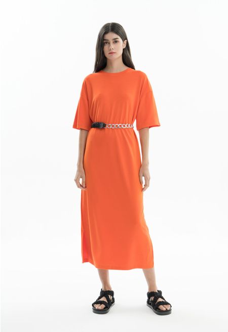 Solid Simple Maxi Dress -Sale