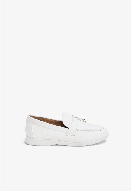 Classic Solid Charms Loafers