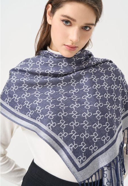 Printed Monogram Winter Scarf