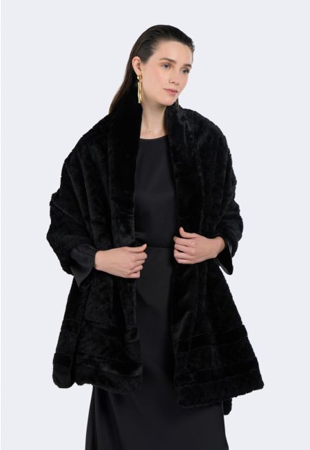 Double Face Faux Fur Shawl