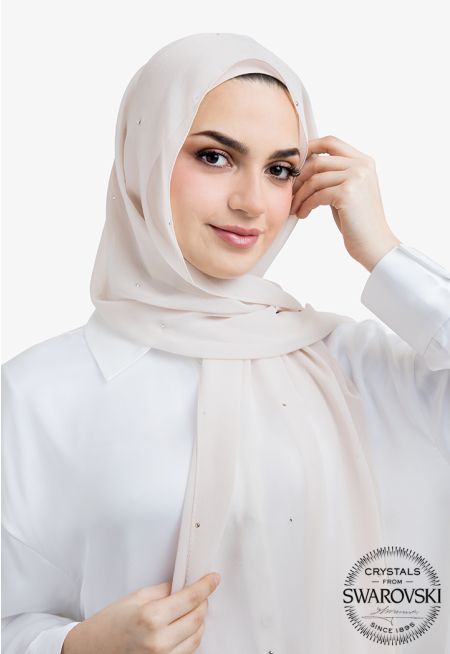 Dazzling Crystal Embellished Hijab