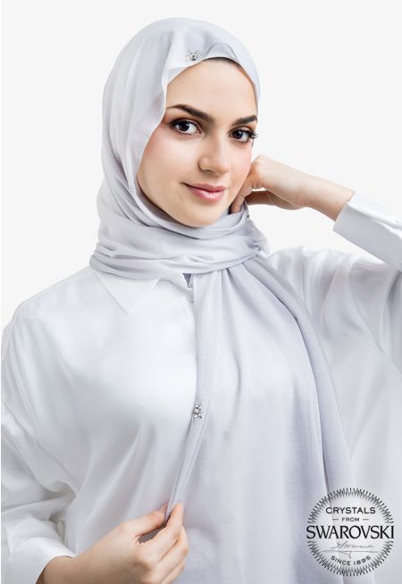 Sparkling Crystal Embellished Hijab