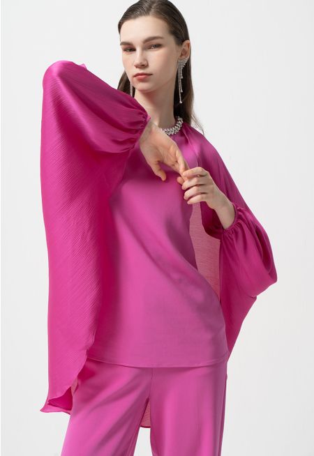 Embellished Crystal Solid Blouse