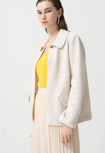 Tweed Lurex Long Sleeves Jacket