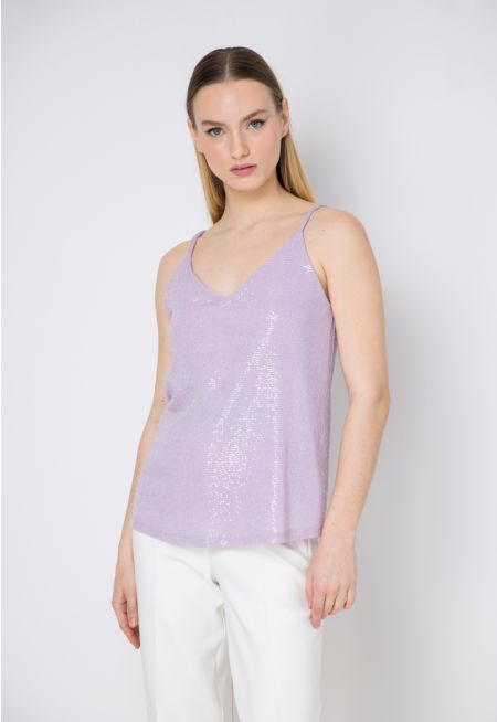 Lurex Sleeveless Top