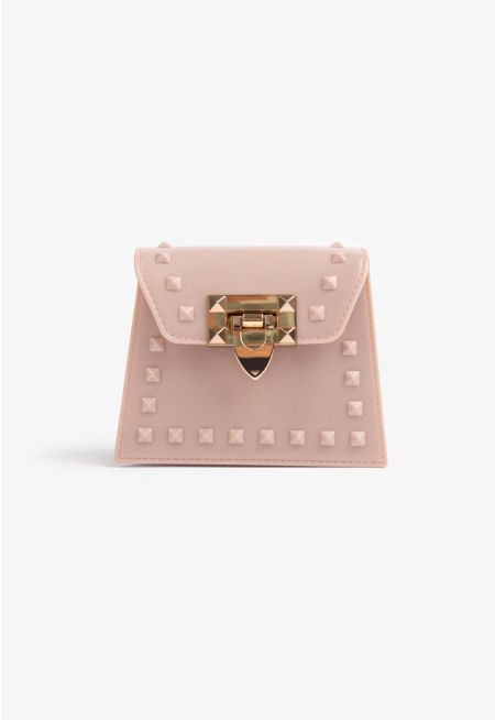 Micro Rockstud Crossbody Clutch