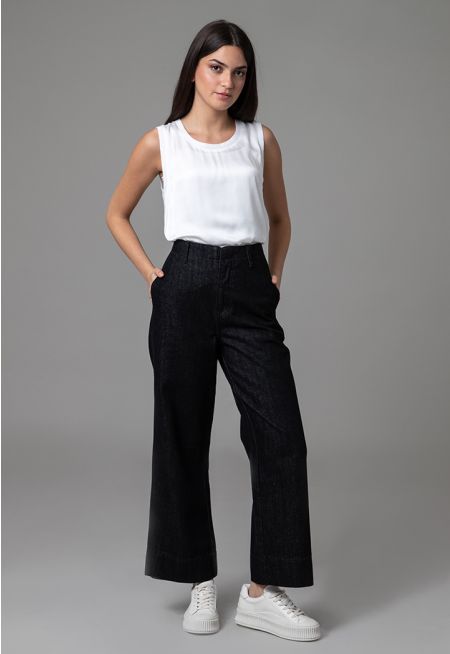 Straight Leg Denim Pants