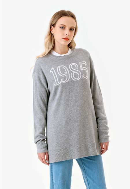 1985 Stitched Knitted Blouse