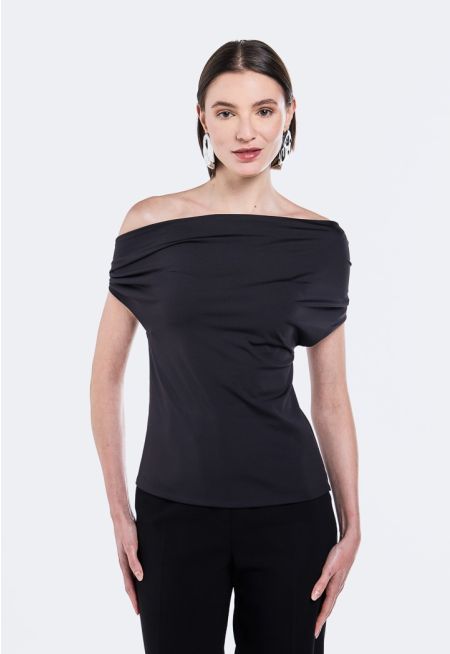 One Shoulder Draped Top