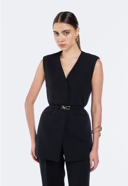 V-Neck Solid Vest