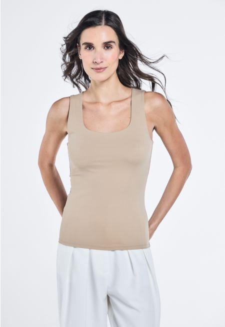 Basic Solid Sleeveless Top