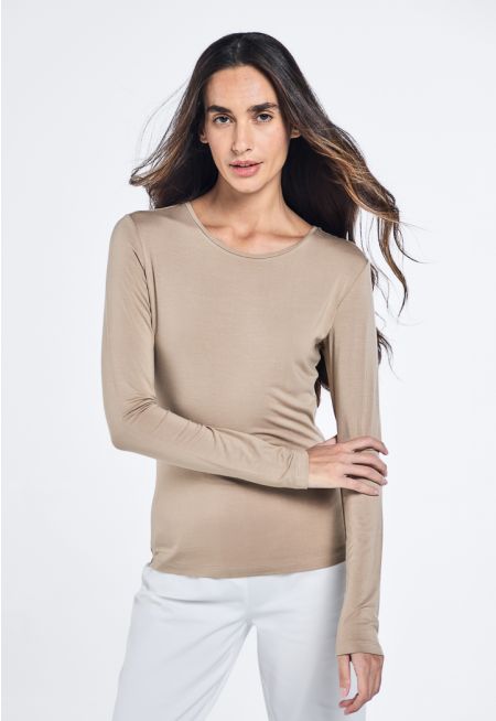 Basic solid Long Sleeves Top