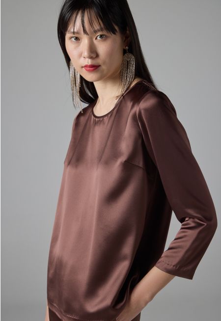 Round Neck Basic Blouse