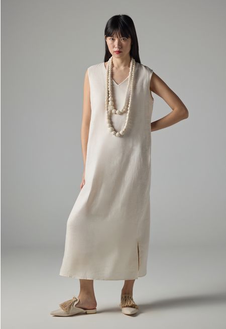 Sleeveless Basic Maxi Dress - Ramadan Style