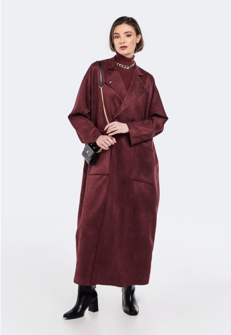 Suede Winter Abaya