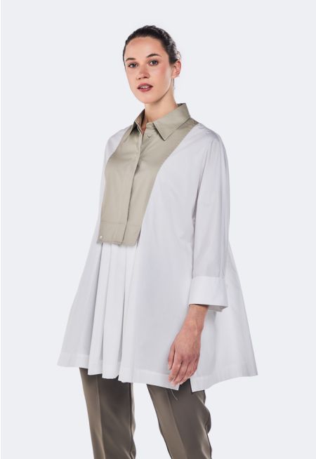 Contrast Oversized Blouse