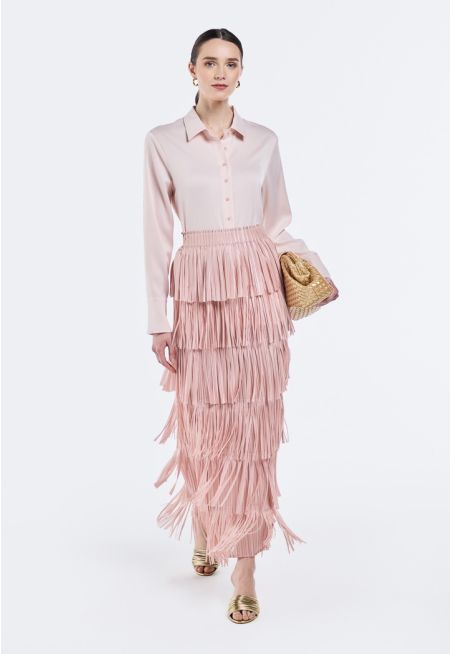 Layered Fringe Skirt