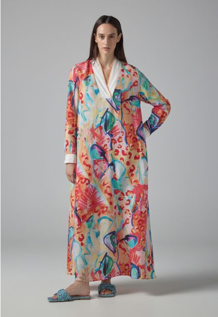 Printed Oversized Maxi Dress