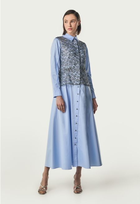 Machka- Sequin-Embellished Midi Dress