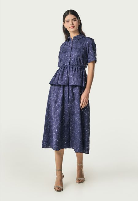 Machka- Detailed Waist Embellished Dress