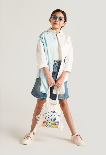 Peanuts Contrast Shirt Combo (2PCS)