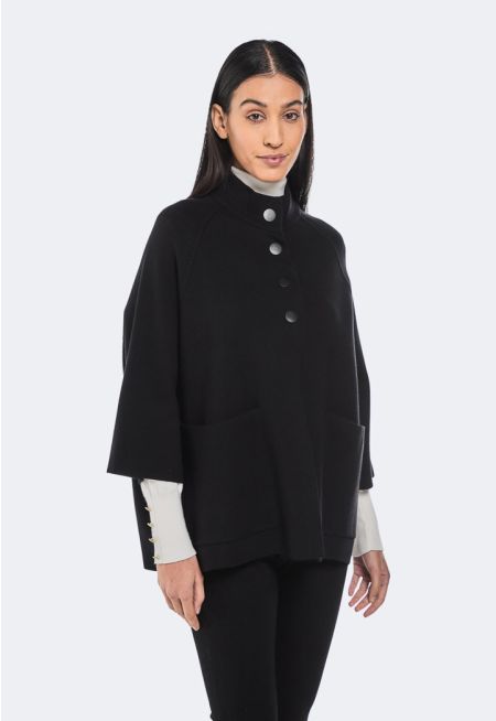 Relax Fit Shirt Poncho