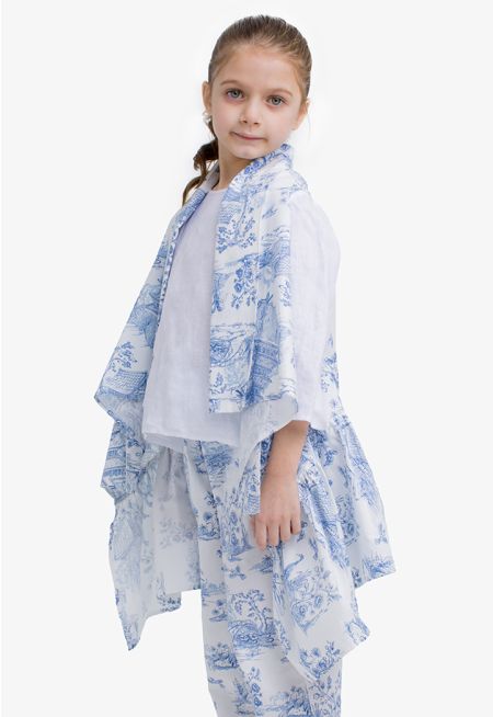 Printed Sleeveless Gilet 