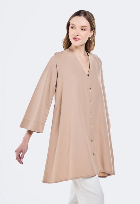 Relaxed Fit Wide Sleeves Tunic