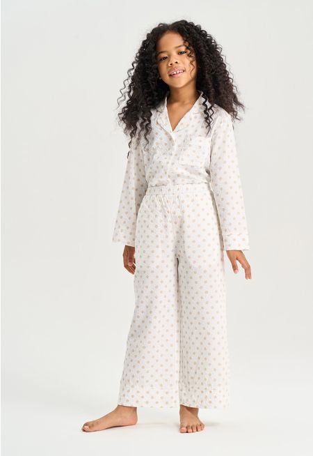 Polka Dot Striped Pajama Set (2 PCS)