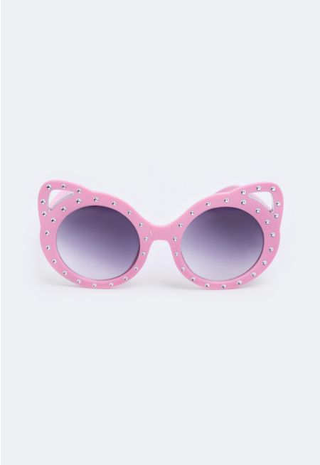 Crystal Embellished Sunglasses