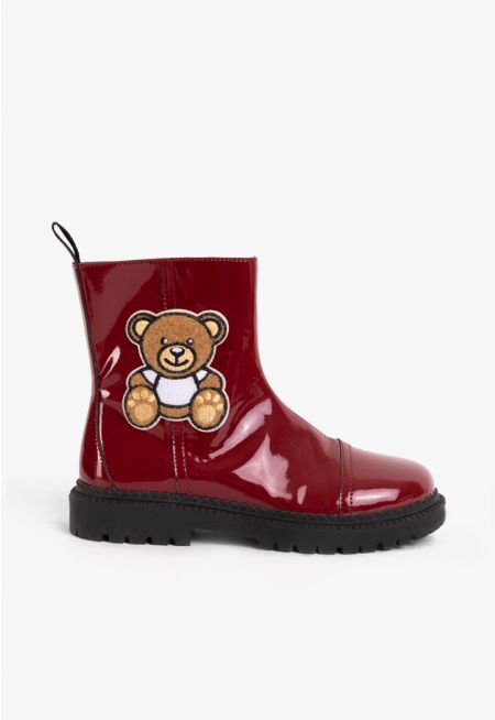 Bear Embellished Boots