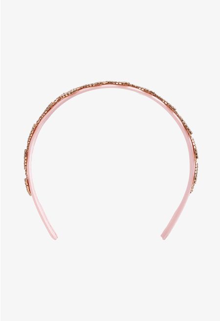 Crystal Embellished Leaves Headband