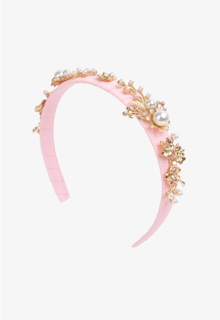 Embellished Metallic Headband