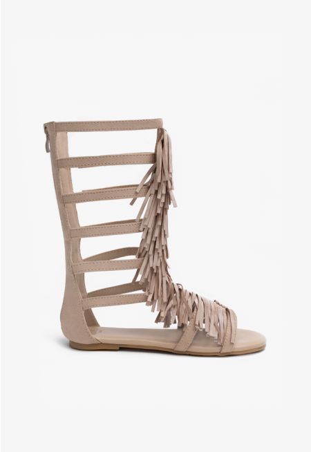 Tussles Embellished Gladiator Sandals